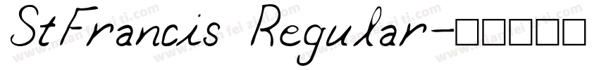 StFrancis Regular字体转换
